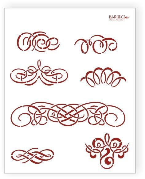 Торт с орнаментом