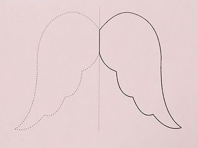 Крылышки для ангела из бумаги