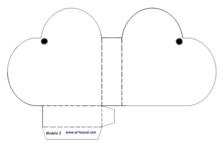 Схемы коробочек для подарков