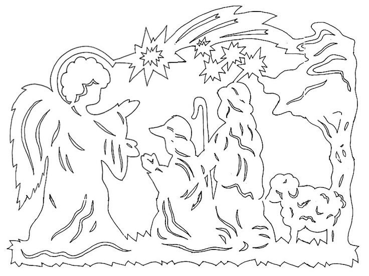 Новогодние вырезалки на окна