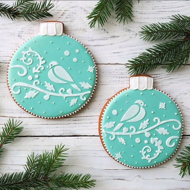 Пряничные новогодние шары