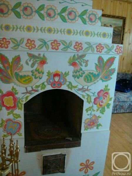 Расписная печь