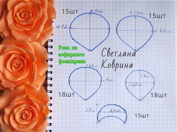Цветочки из фоамирана