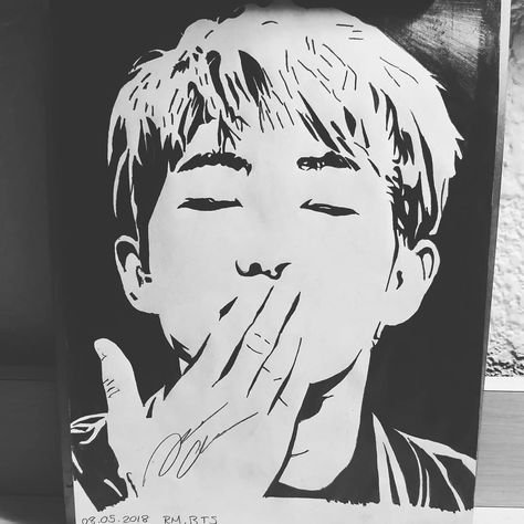 Трафарет БТС