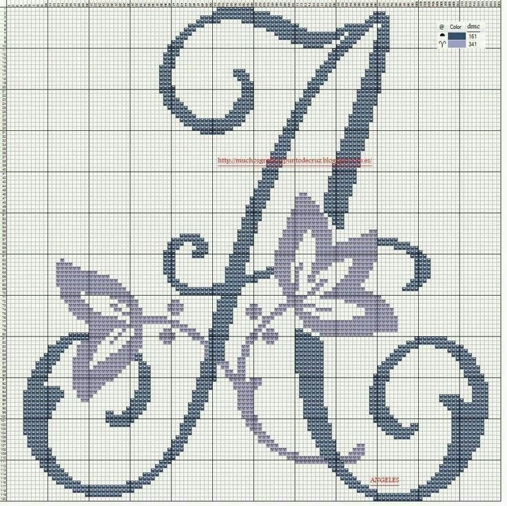 Монограмма вышить