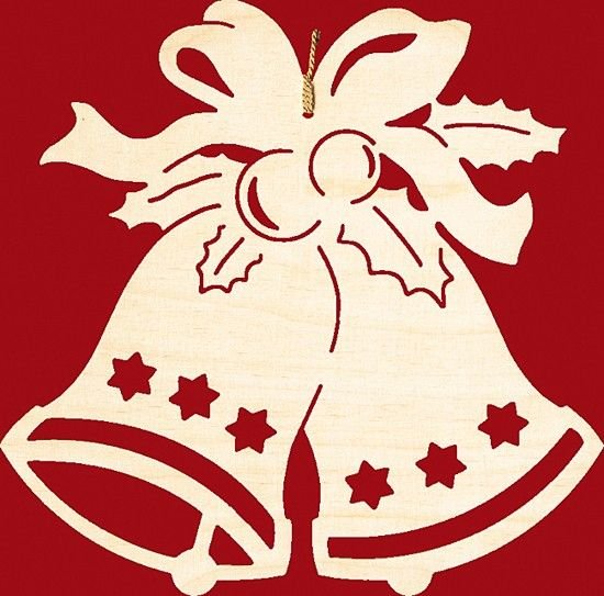 Трафареты на окна на новый год колокольчики