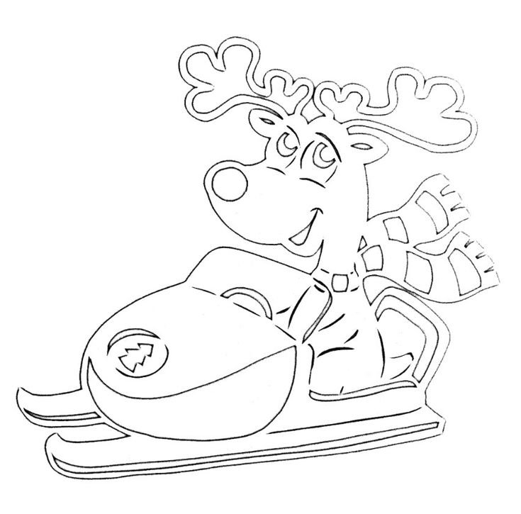 Вытынанки на окна новогодние