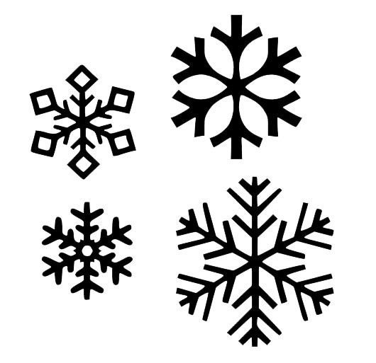 Трафарет «снежинки»