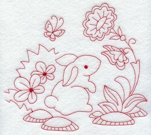 Вышивка редворк