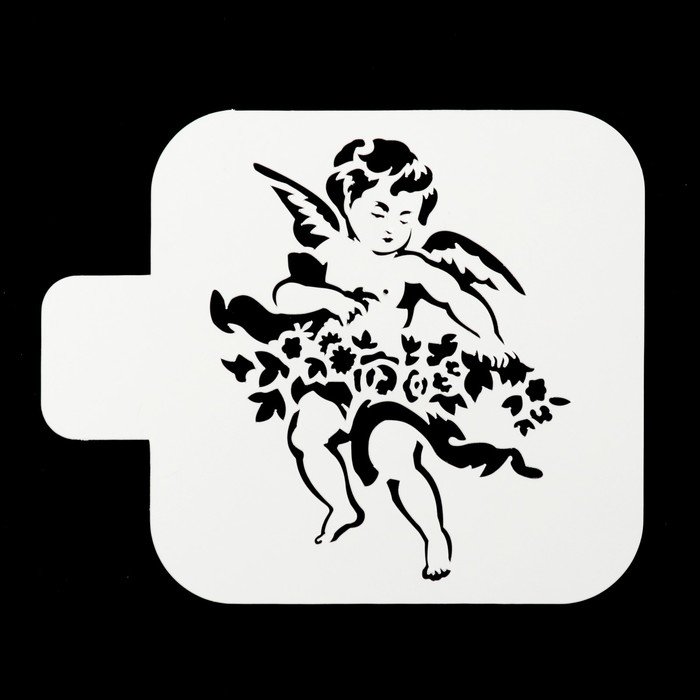 Трафарет узор квадрат