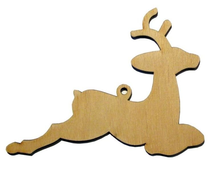 Новогодняя игрушка из фанеры олень
