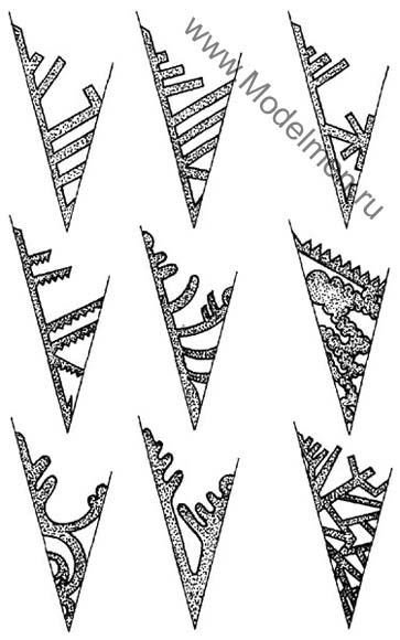 Узоры снежинок для вырезания