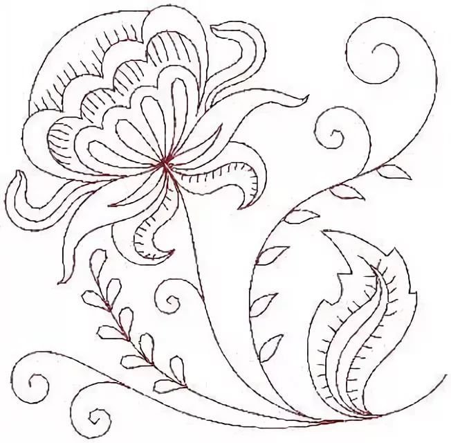 Узоры цветов для вышивки