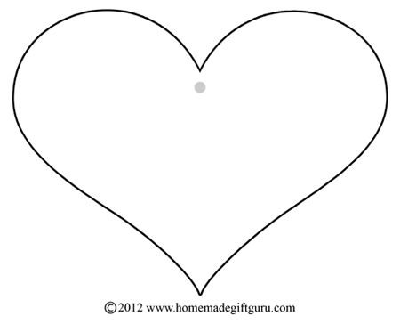 Сердце трафарет