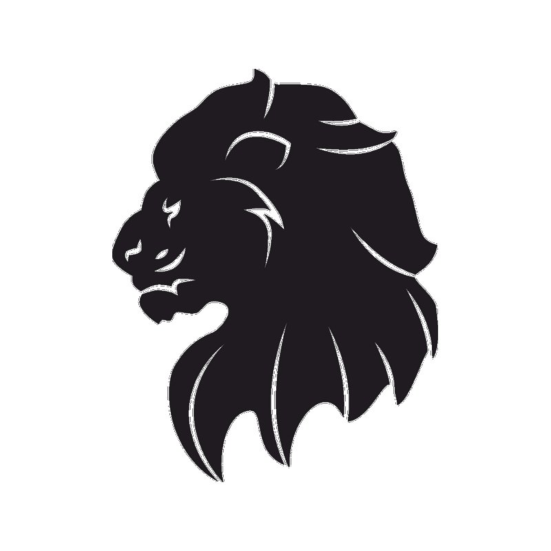 Профиль Льва силуэт
