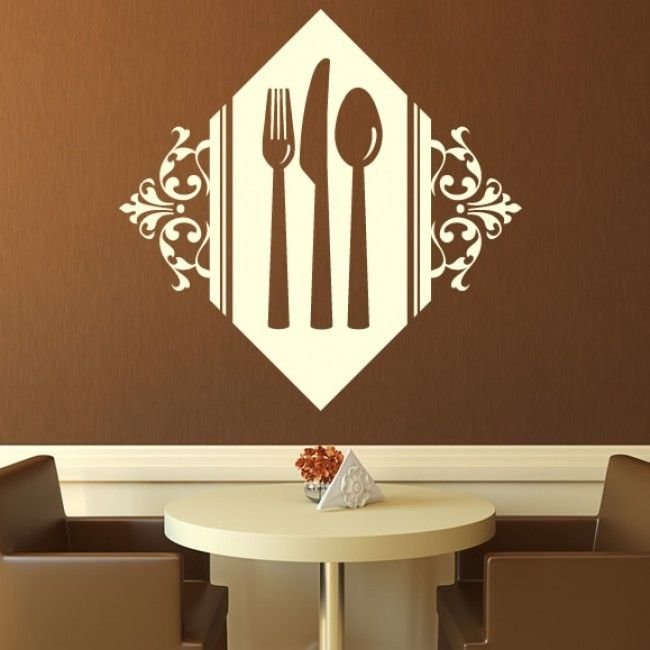 Трафареты для декора стен кухни