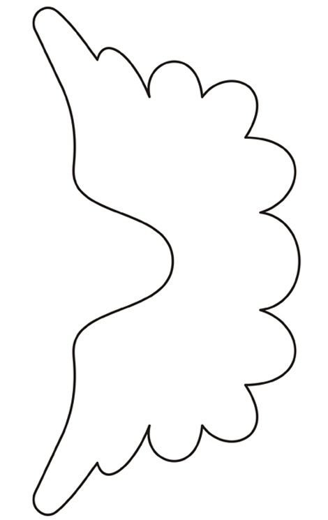 Крылья ангела трафарет для вырезания