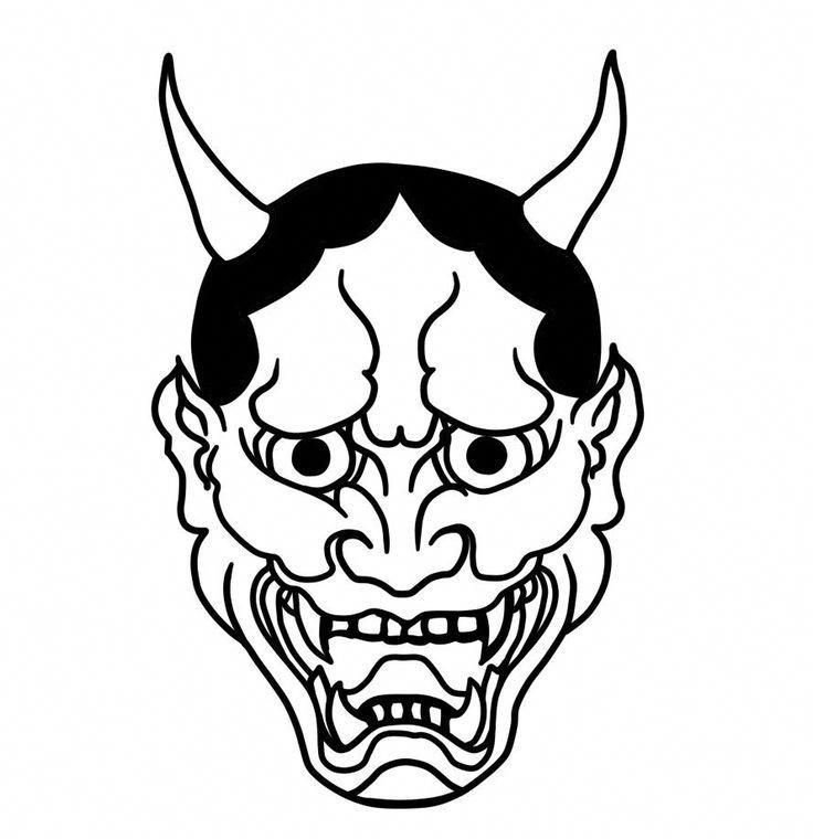 Маска Hannya демон маска