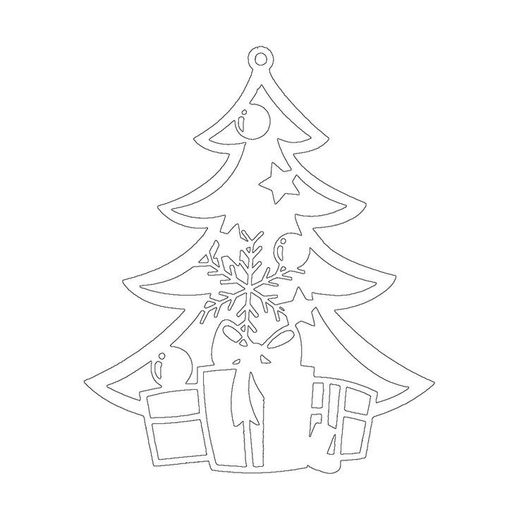 Вытынанки елка