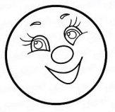 Маска Колобок раскраска