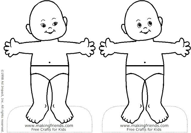 Пупс раскраска для детей