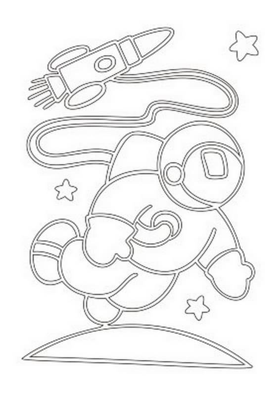 Трафареты на день космонавтики на окна