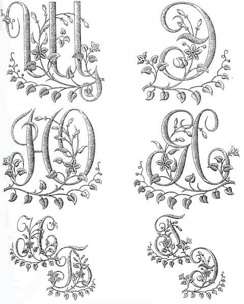 Монограммы букв