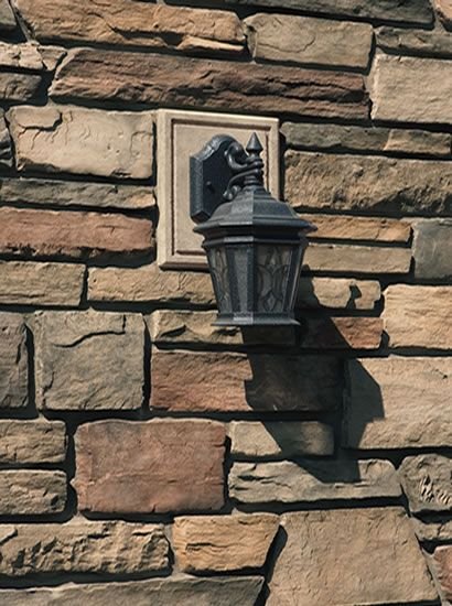 Отделка фасада имитация камня