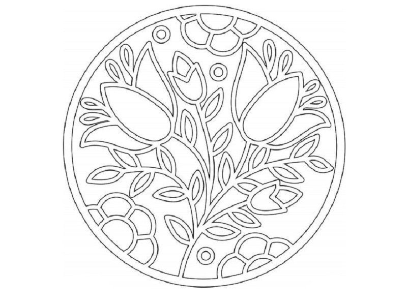 Шаблон тарелки для рисования для детей