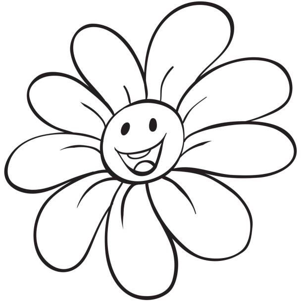 Ромашка черно белая