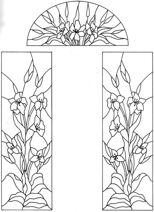 Роспись по стеклу эскизы