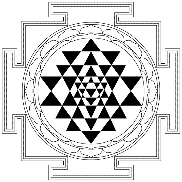 Шри Янтра эскиз