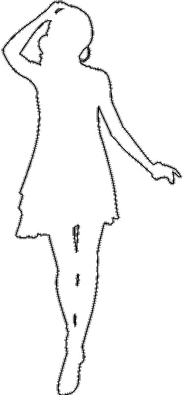 Силуэты людей для рисования