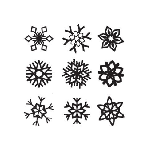 Снежинки для 3д ручки трафареты