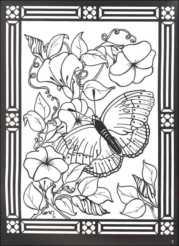 Трафареты для витражной росписи по стеклу