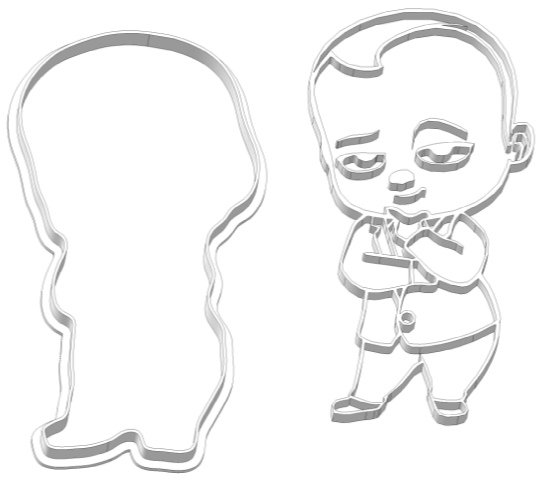 Босс молокосос трафарет для торта