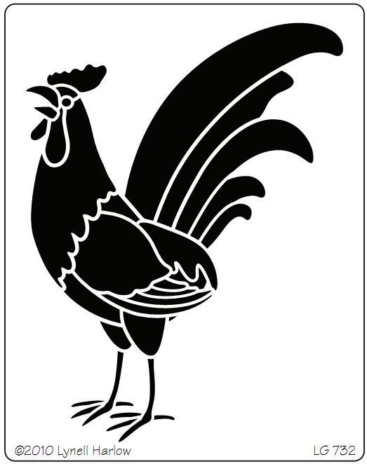 Силуэт петуха