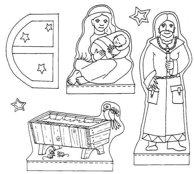 Бумажные фигурки для вертепа