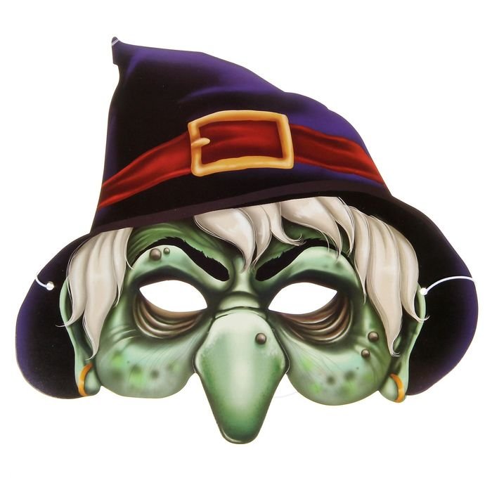 Карнавальная маска "баба-Яга"