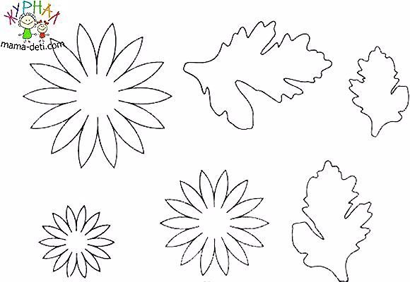 Чашелистик хризантемы из фоамирана