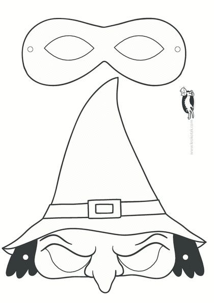 Маска бабы яги для детей