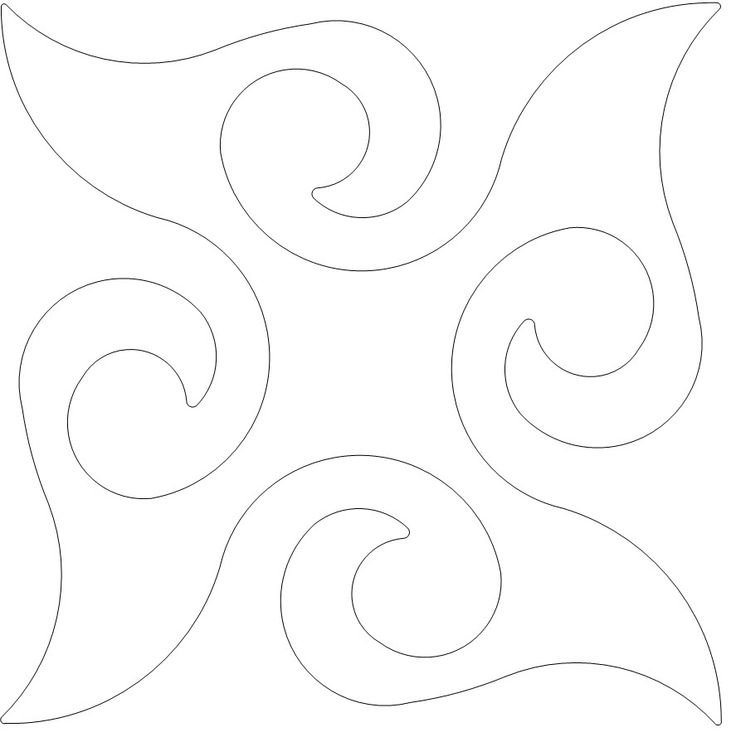 Трафарет для стегания ткани