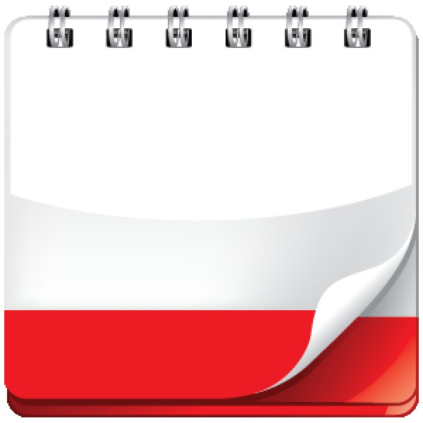 Пустая страница календаря