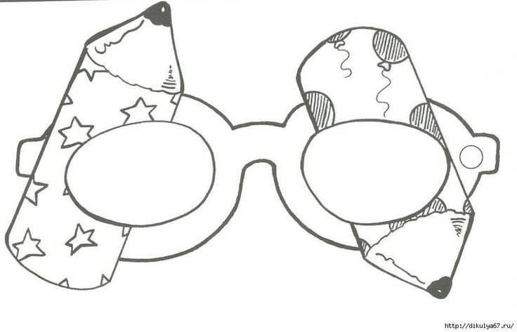 Маска для раскрашивания для детей