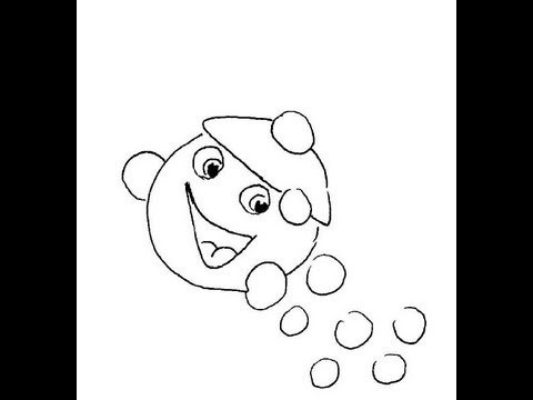 Капитошка рисунок для раскраски