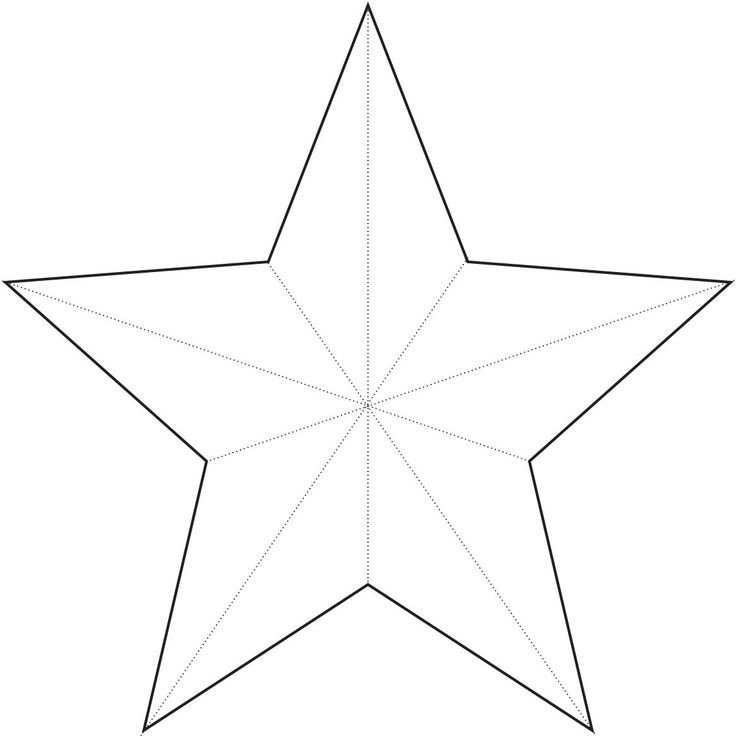 Трафарет для вырезания звезд