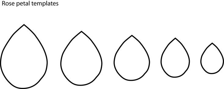 Трафарет лепестков