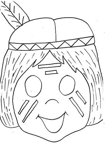 Маска бабы яги для детей