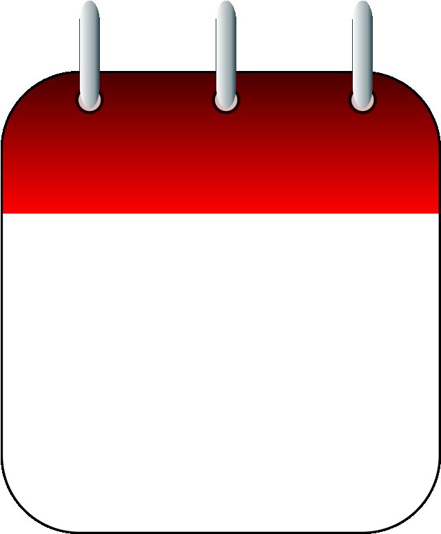 Лист календаря пустой