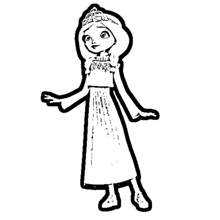 Картинки для раскрашивания царевны